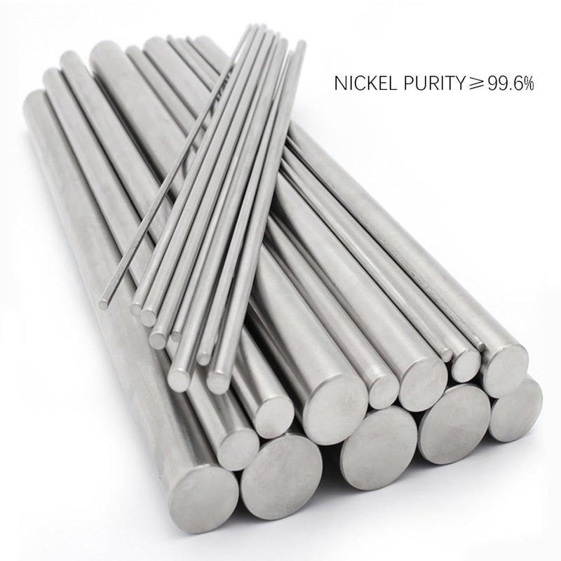 Surprecision Nickel Anode Pure Nickel Rod Diameter 10mm/0.39" Length 100mm/3.94" 99.6% Nickel Bar for Scientific Experiments and Electroplating - Image 3